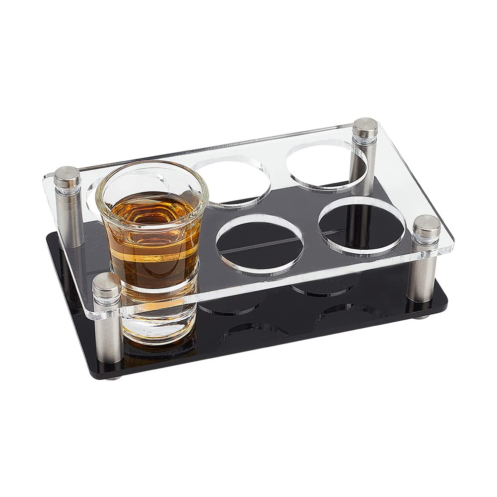 ahandmaker-plateau-verres-shot-acrylique-6-trous-transparent image 1