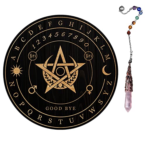ahandmaker-planche-pendule-sorci-re-pentagramme-lune-cristal image 8