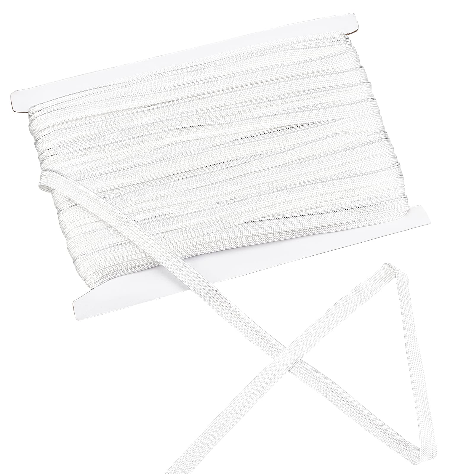 ahandmaker-50-m-passepoil-blanc-cordon-couture-biais-3-8-pouce image 1