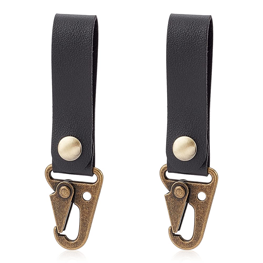 ahandmaker-keychain-porte-cl-s-tactique-molle-cuir-noir-lot-2 image 1