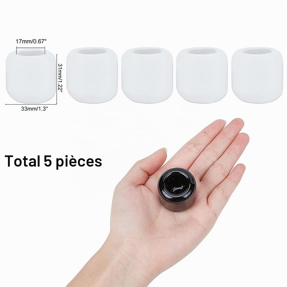 ahandmaker-bougeoir-porcelaine-blanche-mini-lot-de-5 image 3